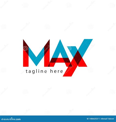 Max Logo Letter Vector Template Design Illustration Stock Vector