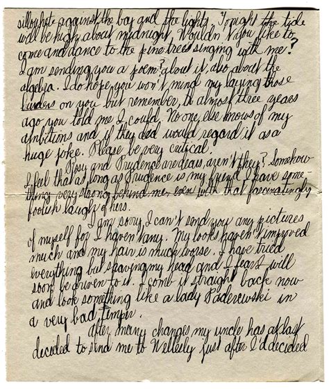 Elizabeth Bishop Letter To Louise Bradley · Wylie House Exhibits