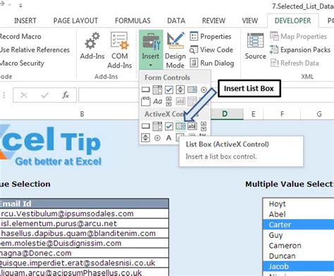 Selecting Multiple Values From List Box Using Vba In Microsoft Excel