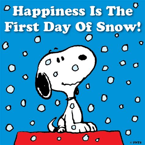 Happiness Is The First Day Of Snow With Images Snoopy Snoopy And