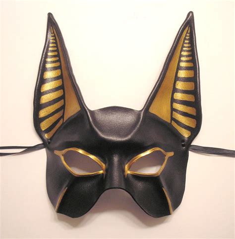 Egyptian God Anubis Leather Mask This Is The Half Face Version