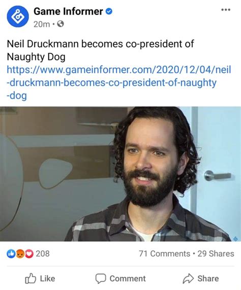 Game Informer Neil Druckmann Becomes Co President Of Naughty Dog