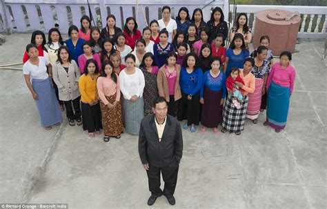 They live in a the full monty: The world's biggest family: Ziona Chan has 39 wives, 94 ...