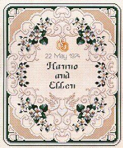 Collection by sandra chedraui • last updated 8 days ago. Ellen Maurer-Stroh Wedding Sampler - Cross Stitch Pattern ...