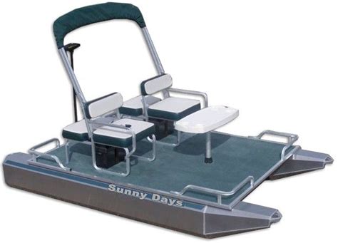 Check Out The Electric Mini Pontoon Boat Spacious Is How You Describe