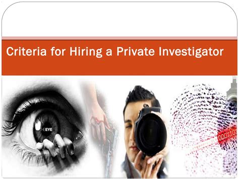 Criteria For Hiring A Private Investigator By Detectiveagencyhyderabads