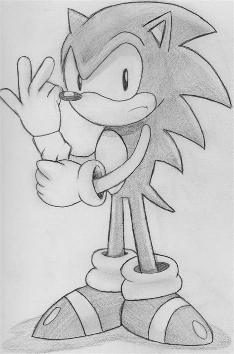 Sonic The Hedgehog Sketch By Blaze 5 On Deviantart