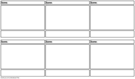 Wide Screen Storyboard Layout 169 Storyboard Template Examples