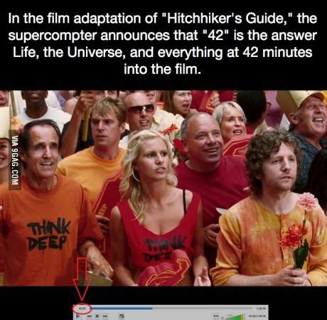 It recently became a major motion picture which totally butchred and americanized the plot , but still was decent. "42" is the answer Life, the Universe, and everything. | Guide to the galaxy, Hitchhikers guide ...