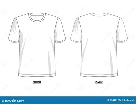 Design Vector T Shirt Template Stock Vector Illustration Of Clothes