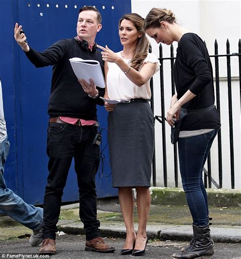 Danielle Lineker Takes Direction On Set Of New Football Comedy While