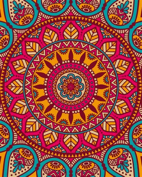 Colorful Mandala Paint By Numbers Painting By Numbers