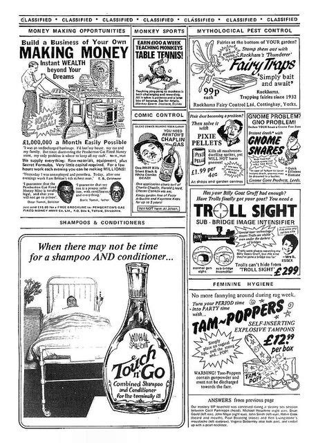 Viz Comic Adverts 2 By Combomphotos Via Flickr Funny Vintage Ads
