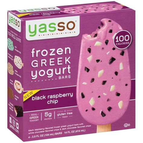 Yasso® Black Raspberry Chip Frozen Greek Yogurt Bars Reviews 2021