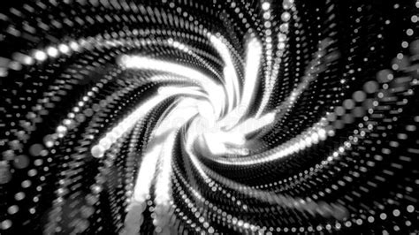 Abstract Background With Silver Spiral Particles Stock Illustration