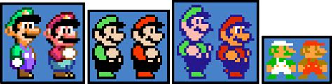 Super Mario Bros And World Sprites Pixel Art Maker