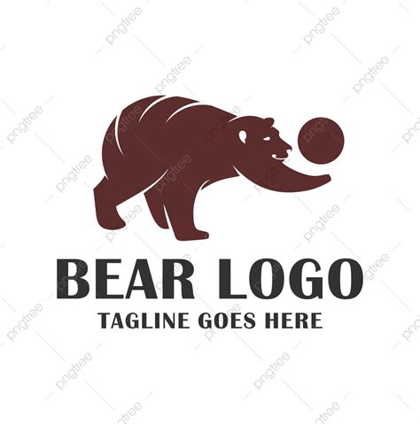 Bear Logo Silhouette Png Free Bear Character Logo Logo Bear Animals