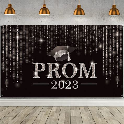 Congrats Backdrop Prom 2023 Background Banner Graduate Prom Decorations