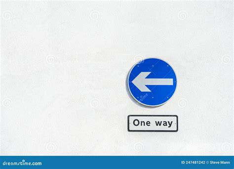 One Way Traffic Sign Stock Photo Image Of Transport 247481242