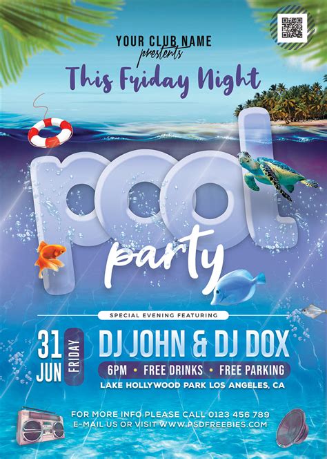 Beach And Pool Party Flyer Psd On Behance