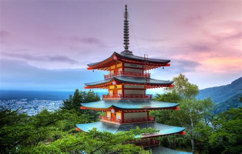 Wallpaper The Sky Roof Tokyo Japan Senso Ji Temple Pagoda Of Senso