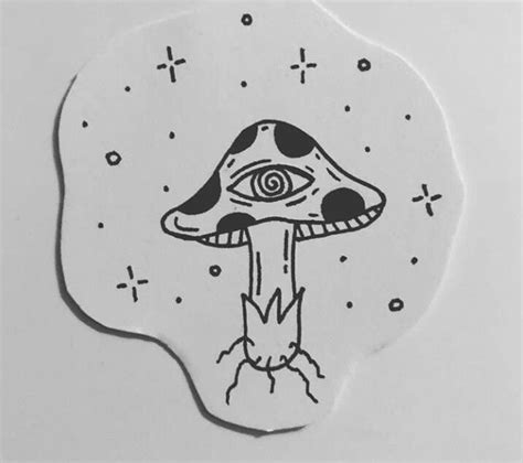 Pin By Angiee On Dibujos En Blanco Y Negro Mushroom Tattoos
