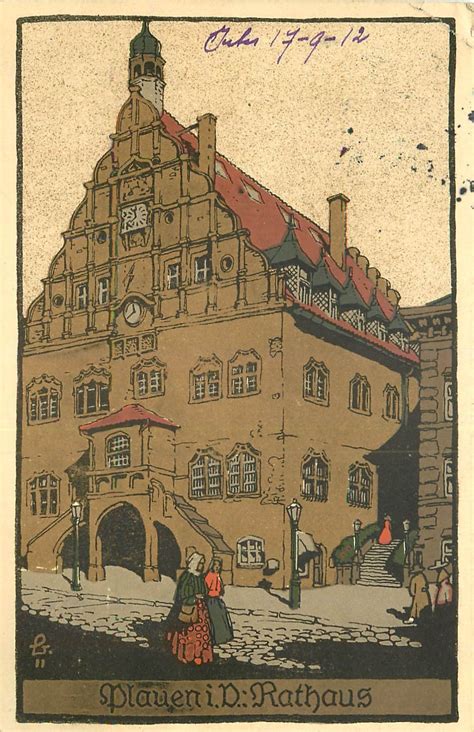 Ce site est conçu pour les ados et les seniors dans le but de réaliser. ALLEMAGNE DEUTSCHES REICH. Plauen 1912 Rathaus