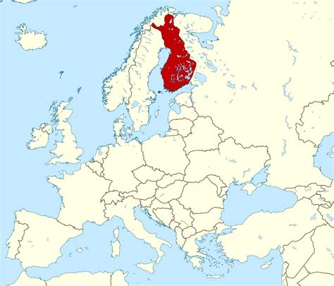 Finland Location On World Map World Map Showing Finland Northern