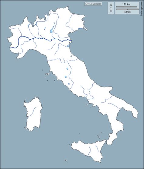 Italia Mapa Gratuito Mapa Mudo Gratuito Mapa En Blanco Gratuito
