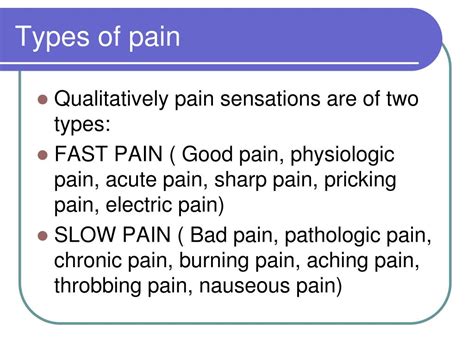Ppt Pain Sensation Powerpoint Presentation Free Download Id2163644