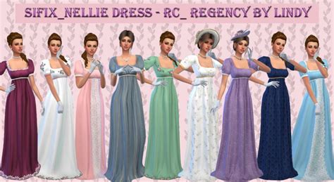 Sifixnellie Dress Rc Regency By Lindy Sims 4 Dresses Sims 4 Mods