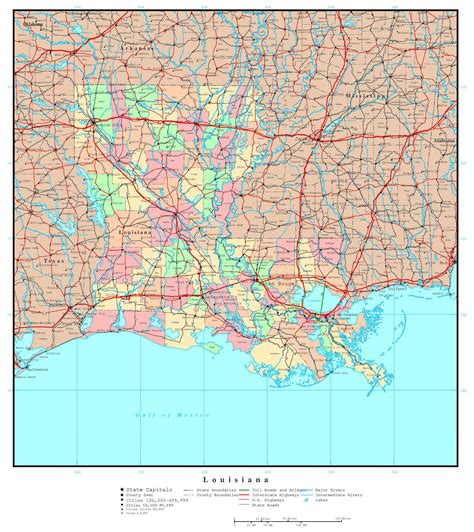 Map Of Louisiana Cities And Roads Nar Media Kit