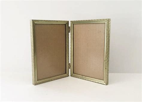 Brass Frames Double Folding Hinged Frame Wedding Decor 5x7 Gold Frames