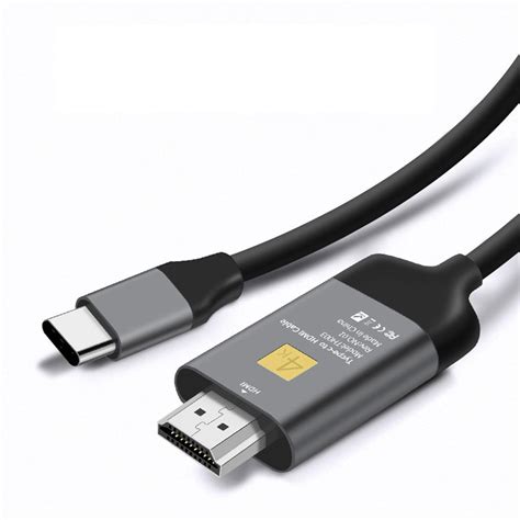 If your monitor accepts two or more cables types (e.g. type c to hdmi cable 4k60hz large screen high definition ...