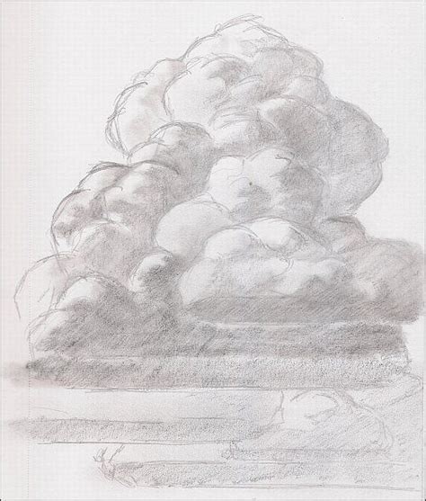 Sketch Cloud Cloud Drawing Cloud Art Painting And Drawing Pencil