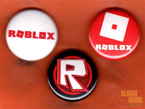 Set Of Three 1 Roblox Pinsbuttons Ebay