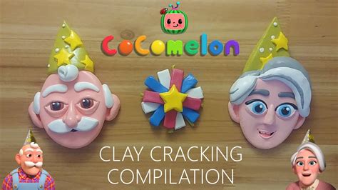 Cocomelon Happy New Year Grandparents Clay Cracking Compilaition 코코멜론