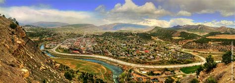 A Sweeping View Of Historic Downtown Durango Colorado From Smelter
