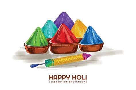 Festival Of Colors Celebration Happy Holi Card Holiday Background