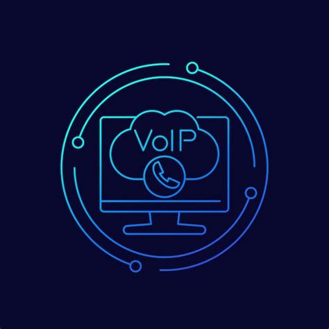 Premium Vector Voip Call Line Vector Icon