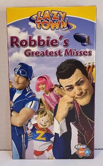 Lazytown Robbies Greatest Misses Vhs Nick Jr Lazy Town 2400 Picclick