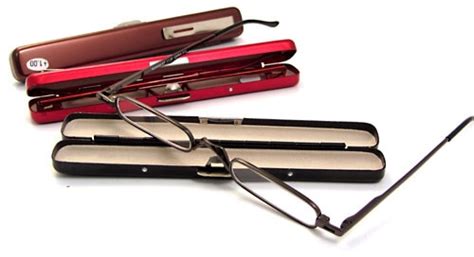 Compact Mini Reading Glasses Copper Red Eyeneeds