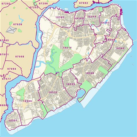 crg: Staten Island Zip Code Map