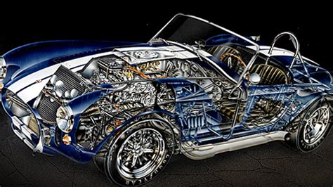 28 Rare Cutaway Illustrations Of Classic Cars