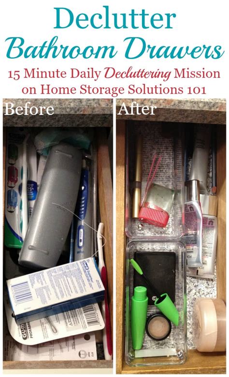How To Declutter Bathroom Drawers