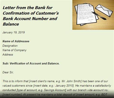 Use recent projects to check the skill of their current the bank would ask you to sign which it will match against it in the account records. Letter from the Bank for Confirmation of Customer's Bank ...