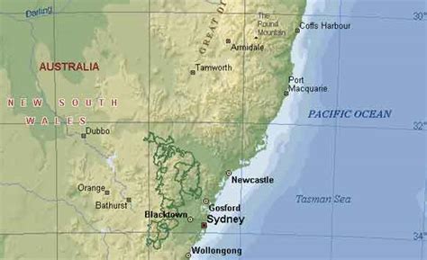 Newcastle Australia Map