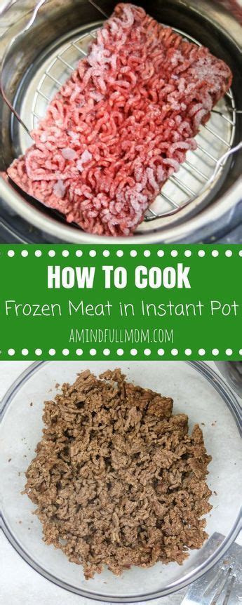 I have been playing around with my instant pot and cooking from frozen and this post lays out my tips and tricks for how to cook from frozen when cooking frozen ground beef do you need to put water in? Instant Pot Ground Beef: The BEST way to make ground beef ...