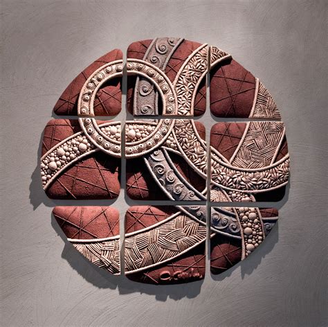 Circle Geometry By Christopher Gryder Ceramic Wall Sculpture Artful