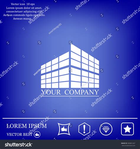 Buildings Icon For Company Royalty Free Stock Vector 580891267